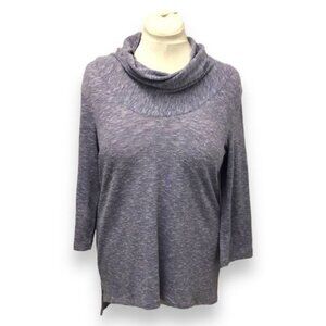 Chico’s Women’s 3/4 Sleeve Cowl Neck Lightweight Knit Sweater, sz US 12